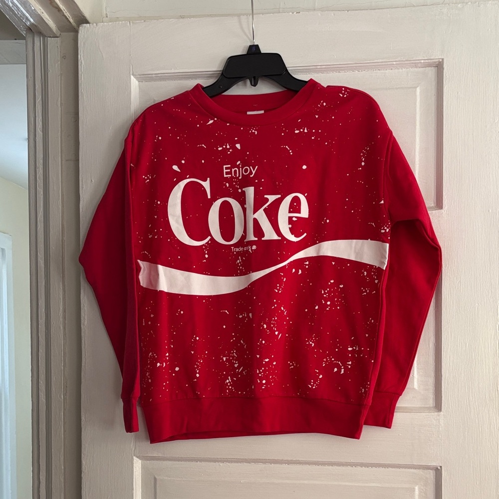 Coca-Cola Red Crewneck with White Logo